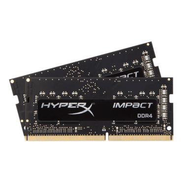 16GB Kit (2 x 8GB) HyperX Impact DDR4 2400MHz, CL14, Black, SO-DIMM Memory