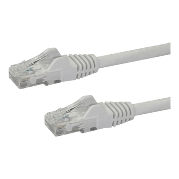 N6PATCH4WH 4ft Cat6 Ethernet Patch Cable with Snagless RJ45 White