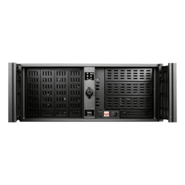D Storm D-407P-55R8P, Black Bezel, 7x 5.25", 2x 3.5" Drive Bays, 550W Rdt PSU, ATX, Black, 4U Chassis