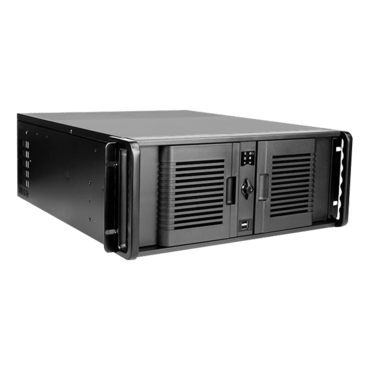 D Storm D-407P-55R8P, Black Bezel, 7x 5.25&quot;, 2x 3.5&quot; Drive Bays, 550W Rdt PSU, ATX, Black, 4U Chassis