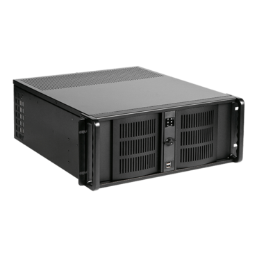 D Storm D-406-55R8P, Black Bezel, 6x 5.25&quot;, 4x 3.5&quot; Drive Bays, 550W Rdt PSU, ATX, Black, 4U Chassis