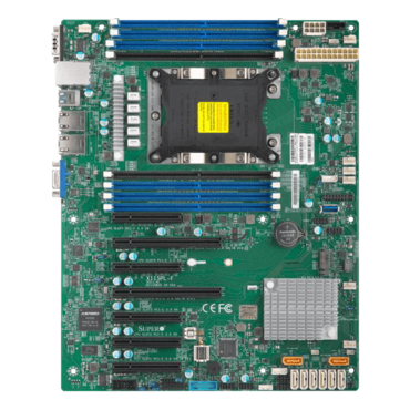 X11SPL-F, Intel C621, LGA 3647, DDR4-2666 1024GB 3DS LRDIMM / 8, VGA, M.2, GbLAN / 2, ATX OEM 