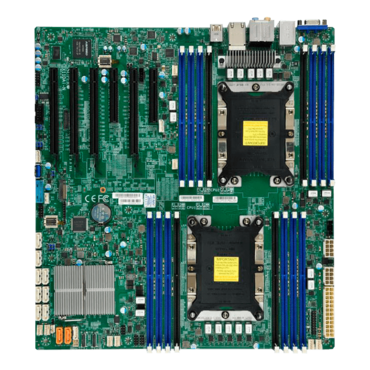 X11DAi-N, Intel C621, LGA 3647 / 2, DDR4-2666 2TB 3DS LRDIMM / 16, VGA, M.2, SuperDOM, GbLAN / 2, E-ATX OEM