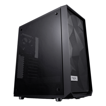 Meshify C TG Dark, Tempered Glass, No PSU, ATX, Black, Mid Tower Case