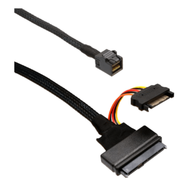 SI-CAB40120, U.2 (SFF-8639) NVMe PCIe to Mini SAS (SFF-8643) SSD Cable