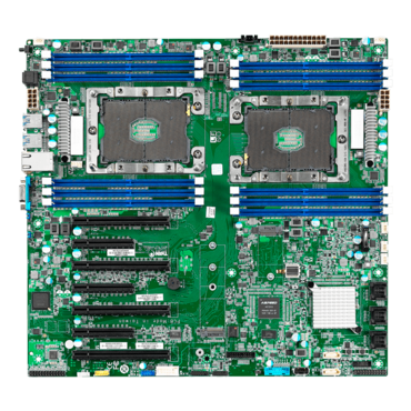 S7100AG2NR, Intel C621, LGA 3647 / 2, DDR4-2666 1.5TB 3DS LRDIMM / 12, VGA, M.2, SATA-DOM, GbLAN / 2, SSI EEB