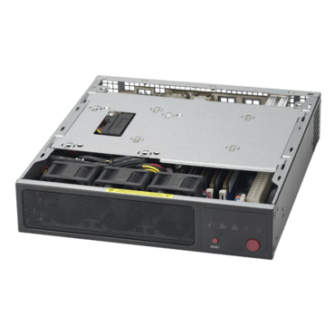 SuperServer E200-9A, Mini-1U, Intel® Atom® C3558, 1x SATA, 4x DDR4, Quad 1Gb Ethernet, 60W PSU