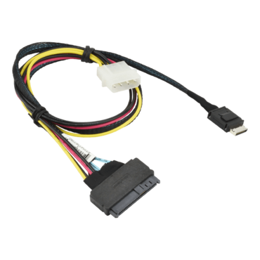 CBL-SAST-0956 55cm OCuLink to U.2 PCIE with Power Cable