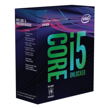 Core™ i5-8600K 6-Core 3.6 - 4.3GHz Turbo, LGA 1151, 95W TDP, Processor