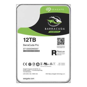 12TB BarraCuda Pro ST12000DM0007, 7200 RPM, SATA 6Gb/s, 256MB cache, 3.5&quot; HDD