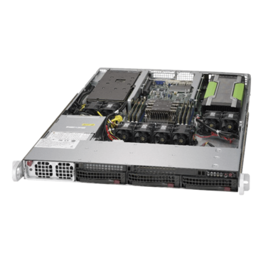 SuperServer 5019GP-TT, 1U, Intel C621, 3x SATA, 6x DDR4, Dual 10Gb Ethernet, 1400W PSU