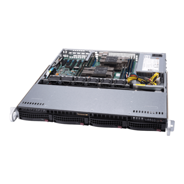 SuperServer 6019P-MT, 1U, Intel C621, 4x SATA, 8x DDR4, Dual 1Gb Ethernet, 500W PSU