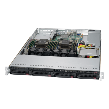 SuperServer 6019P-WT, 1U, Intel C621, 4x SATA, 12x DDR4, Dual 1Gb Ethernet, 600W PSU