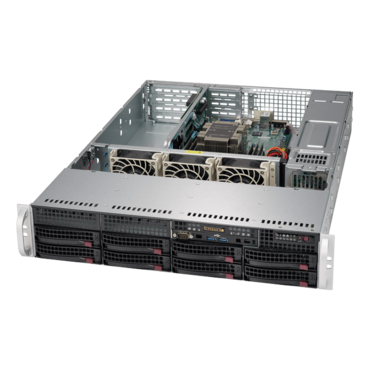 SuperServer 5029P-WTR, 2U, Intel C622, 10x SATA, 6x DDR4, Dual 10Gb Ethernet, 500W Rdt PSU
