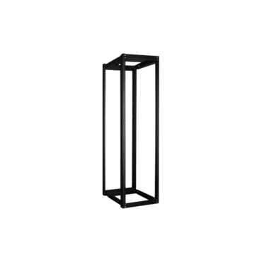 WOR4211-PD10, 42U, 1100mm, Adjustable Open-frame Server Rack with 1U 10-out Overload Circuit Breaker Protection PDU
