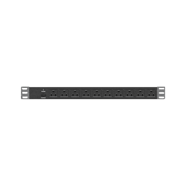 WOR2211-PD10, 22U, 1100mm, Adjustable Open-frame Server Rack with 1U 10-out Overload Circuit Breaker Protection PDU