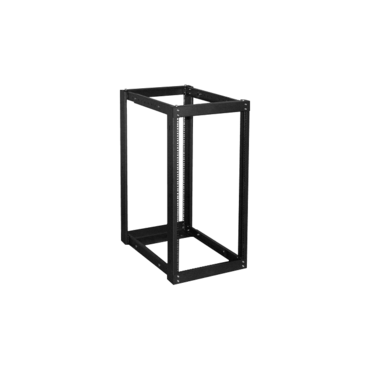 WOR2211-PD10, 22U, 1100mm, Adjustable Open-frame Server Rack with 1U 10-out Overload Circuit Breaker Protection PDU