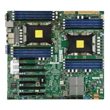X11DPH-I, Intel C621, LGA 3647, DDR4-2666 2TB 3DS LRDIMM / 16, VGA, M.2 / 2, GbLAN / 2, E-ATX Retail