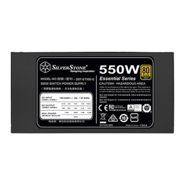 ET550-G, 80 PLUS Gold 550W, No Modular, ATX Power Supply