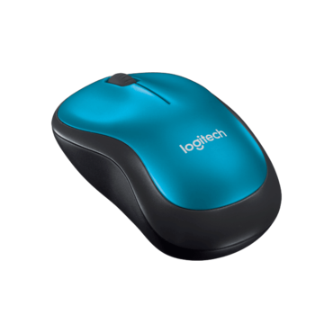 M185, 1000-dpi, Wireless, Blue, Optical Mouse