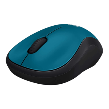 M185, 1000-dpi, Wireless, Blue, Optical Mouse