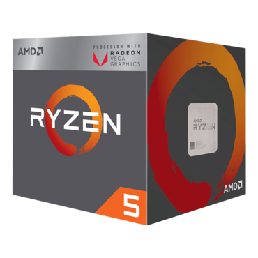 Ryzen™ 5 2400G 4-Core 3.6 - 3.9GHz Turbo, Radeon RX Vega 11 Graphics, AM4, 65W TDP, Retail Processor