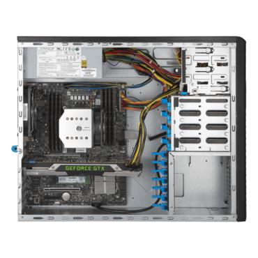 SuperWorkstation 5039A-i, Mid Tower, Intel C422, 4x SATA, 8x DDR4, Dual 1Gb Ethernet, 900W PSU