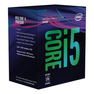 Core™ i5-8500 6-Core 3.0 - 4.1GHz Turbo, LGA 1151, 65W TDP, Retail Processor