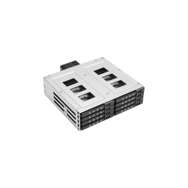 BPU-128DE-SS, 5.25&quot; to 8x Slim 2.5&quot; HDD SSD Hot-swap Rack