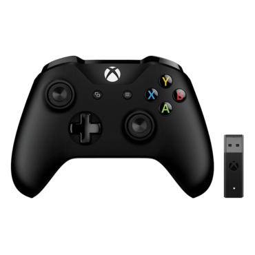 4N7-00007, Xbox and PC, Wireless Adapter, Black, Joystick