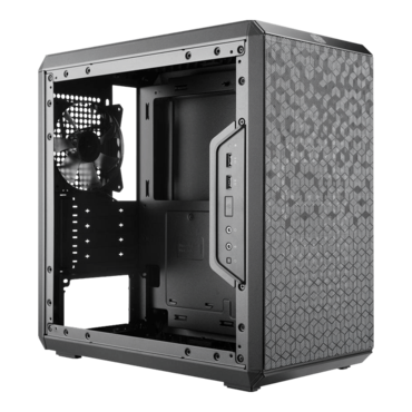 MasterBox Q300L, Acrylic Side Panel, No PSU, microATX, Black, Mini Tower Case