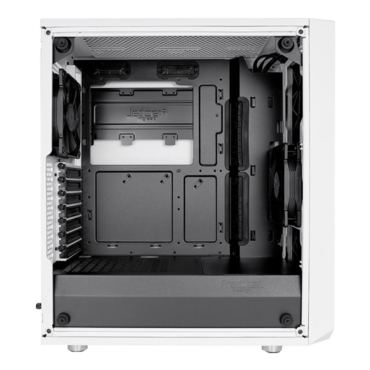 Meshify C TG Clear, Tempered Glass, No PSU, ATX, White, Mid Tower Case
