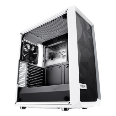 Meshify C TG Clear, Tempered Glass, No PSU, ATX, White, Mid Tower Case