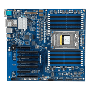 MZ31-AR0, AMD SoC, SP3, DDR4-2666 1TB RDIMM / 16, M.2, VGA, SFP+ 10GbLAN / 2, E-ATX Retail