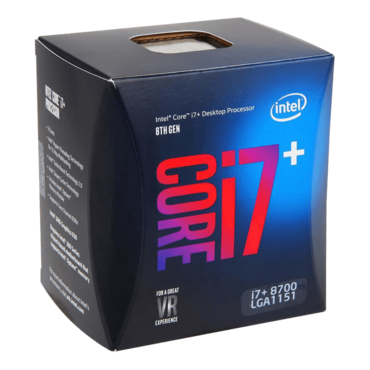 Core™ i7+8700 6-Core 3.2 - 4.6GHz Turbo, LGA 1151, 65W TDP, Retail Processor w/ 16GB Optane Memory