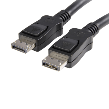DisplayPort to DisplayPort Cable w/ Latches, Male-Male, 10 ft