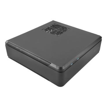 Fortress FTZ01-E, No PSU, Mini-ITX, Black, Slim HTPC Case