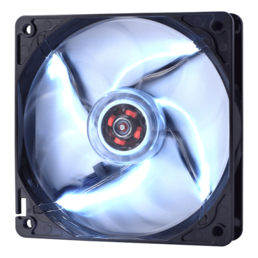 Silent Series LL 120mm, White LEDs, 1200 RPM, 41.8 CFM, 24.8 dBA, Cooling Fan