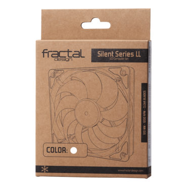 Silent Series LL 120mm, White LEDs, 1200 RPM, 41.8 CFM, 24.8 dBA, Cooling Fan