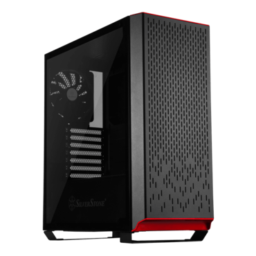 Primera Series SST-PM02B-G Tempered Glass, No PSU, ATX, Black, Mid Tower Case