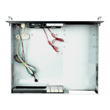 RM-2UC238, 2x 5.25" External Bays, No PSU, microATX, Black, 2U Chassis