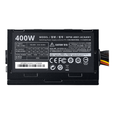 Elite V3 400W, No Modular, ATX Power Supply