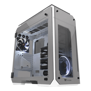 View 71 TG Snow, Tempered Glass, No PSU, E-ATX, White, Full Tower Case
