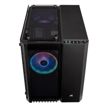 Crystal 280X RGB, Tempered Glass, No PSU, microATX, Black, Cube Case