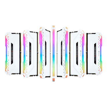 32GB Kit (4 x 8GB) VENGEANCE® RGB Pro DDR4 3600MHz, CL18, White, RGB LED, DIMM Memory