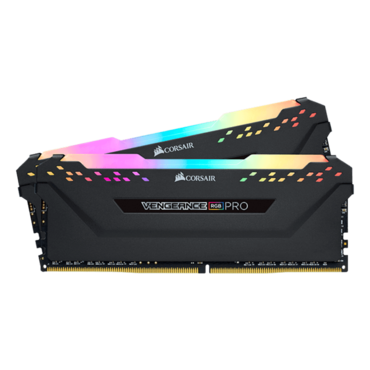 16GB Kit (2 x 8GB) VENGEANCE® RGB Pro DDR4 3600MHz, CL18, Black, RGB LED, DIMM Memory