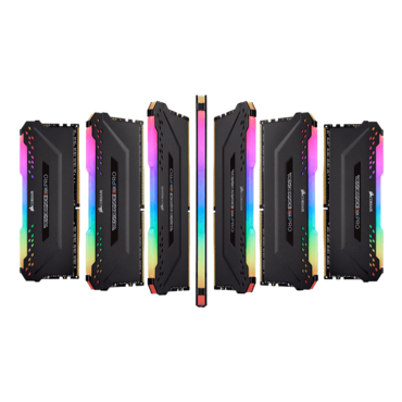 32GB Kit (4 x 8GB) VENGEANCE® RGB Pro DDR4 3200MHz, CL16, Black, RGB LED, DIMM Memory