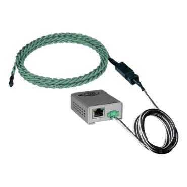 Legacy Chemical Detection Sensor, Rope-Style, 1 ft chemical sensor cable, 5 ft 2-wire cable