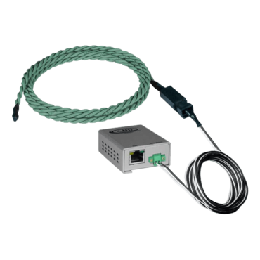 Legacy Chemical Detection Sensor, Rope-Style, 1 ft chemical sensor cable, 5 ft 2-wire cable