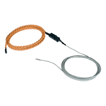 Liquid Detection Sensor, Rope-Style, 600 ft water sensor cable, 100 ft 2-wire cable